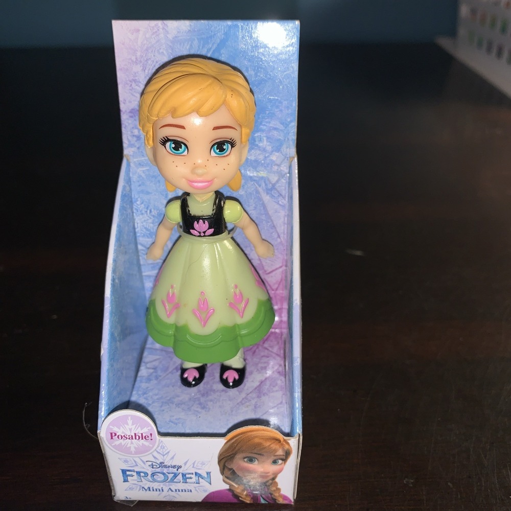 Mini Toddler Frozen‎ Fever Anna Disney Jakks Pacific 3.5" Figure Doll Toy